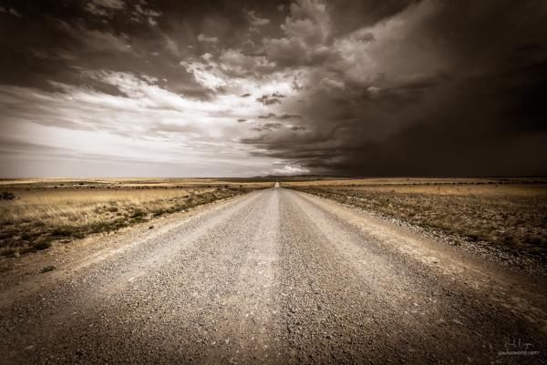 A storm rolling in near the site of the famous Roswell UFO crash.